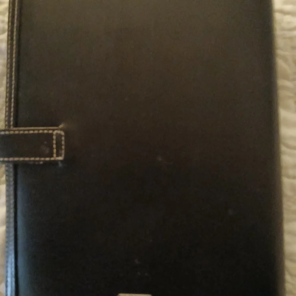 Authentic Coach Black Leather Daily Planner - Picture 2 of 8